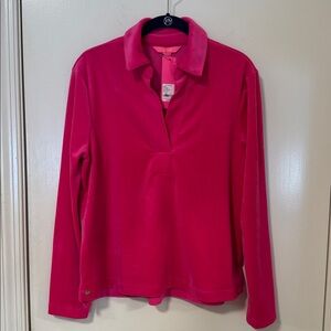 Vibrant Pink Button Down Shirt for Women